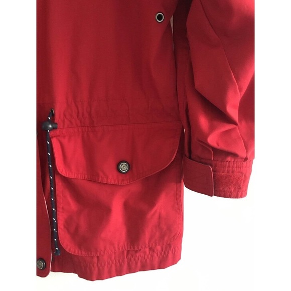 Pacific Trail | Mens Size S Red Parka Jacket Full Zip Hidden Hoodie Drawstring - Picture 3 of 12